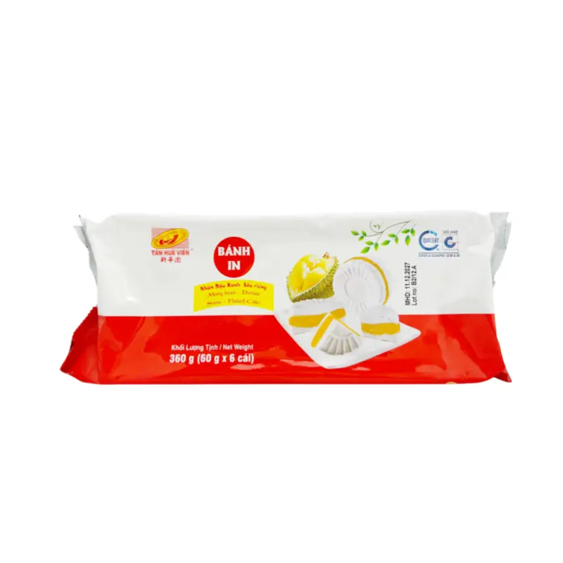 Kaka Med Grönbönspasta/Durian Fryst 360g - Tán Huê Viên Vietnam