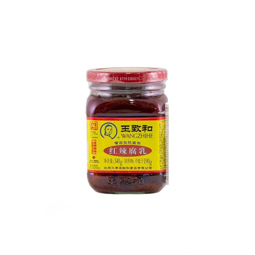 Fermenterade Tofu Röd/Stark Chili 340g WZH Kina