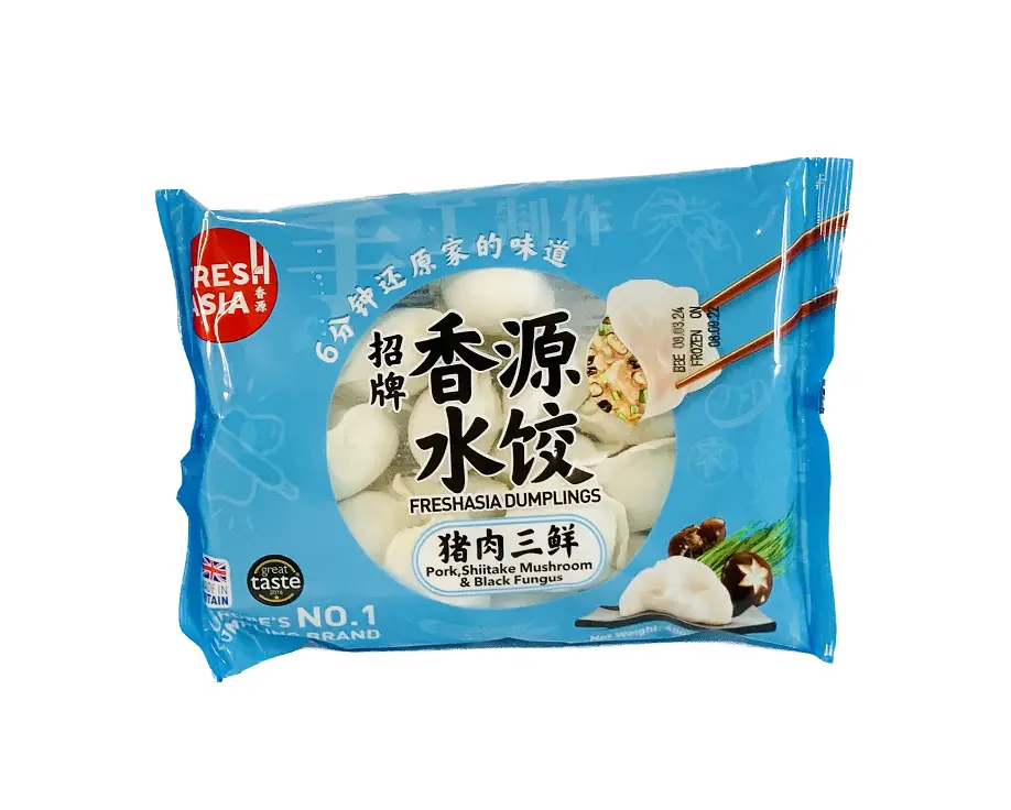 Dumpling Fläsk/Shittake/Skogsöronsvamp Fryst 400g Freshasia Foods UK