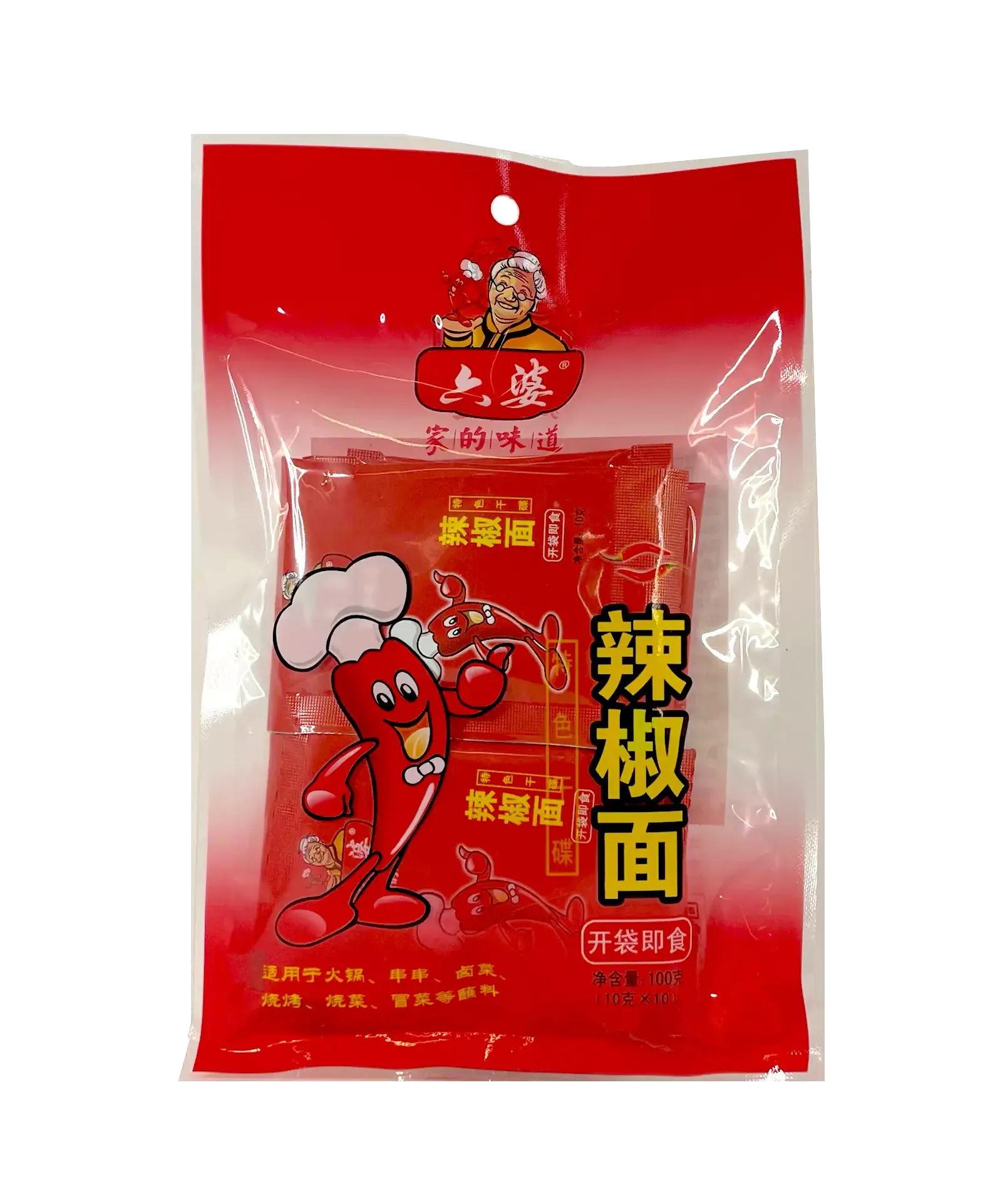 Chili Pulver 10gx10st/Förp Liu Po Kina