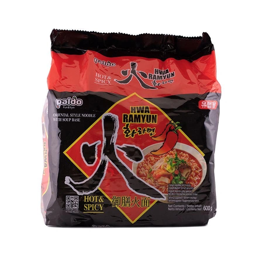 Snabbnudlar Hwa Ramyun 120x5st/Förp Paldo Korean