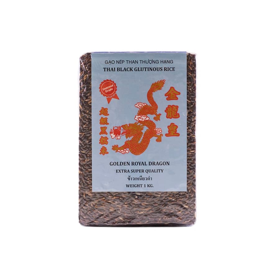 Klibbigt Ris Svart 1kg Golden Dragon Thailand