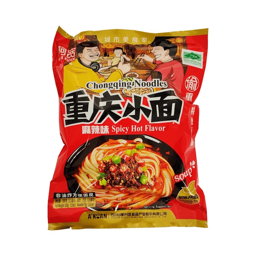 Snabbnudlar Chongqing Stark 100g CQXM AK Kina
