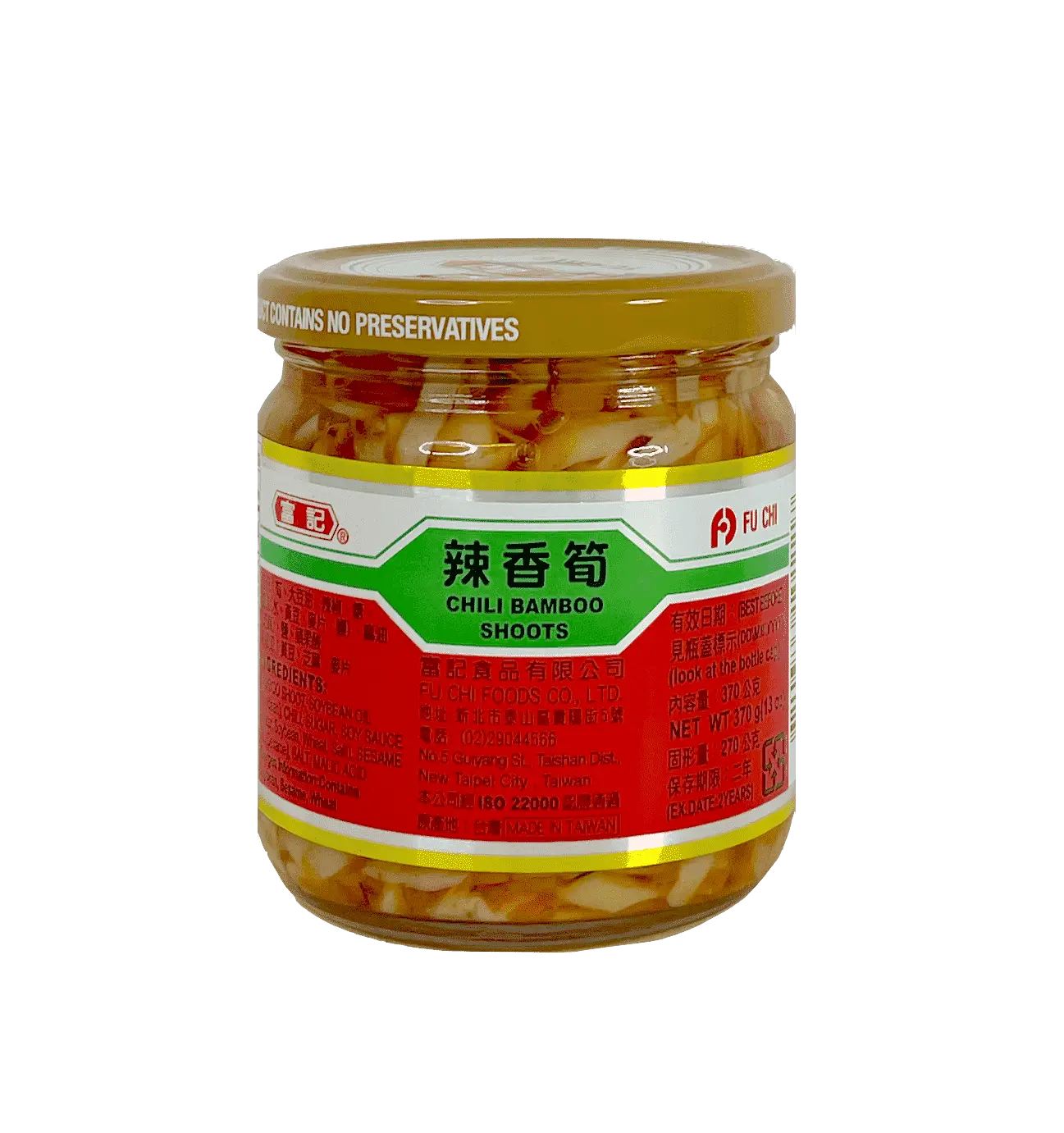 Bambuskott med chili 370g - Fu Ji Taiwan