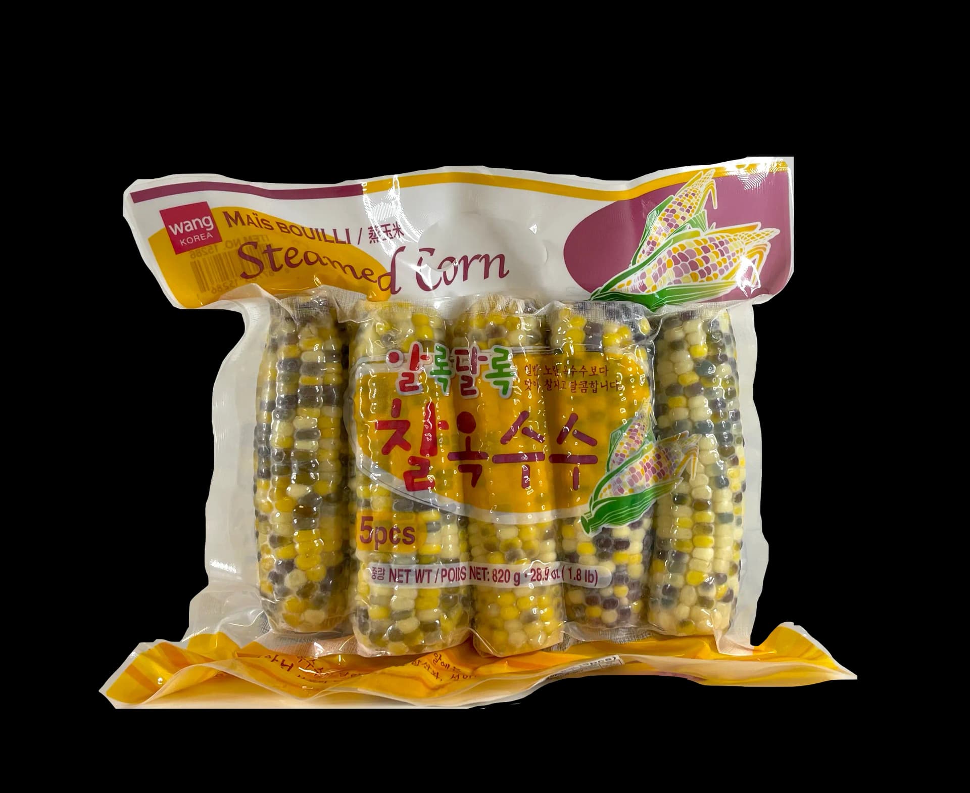 Majs Kokt Fryst 820g/5st - Wang Korea