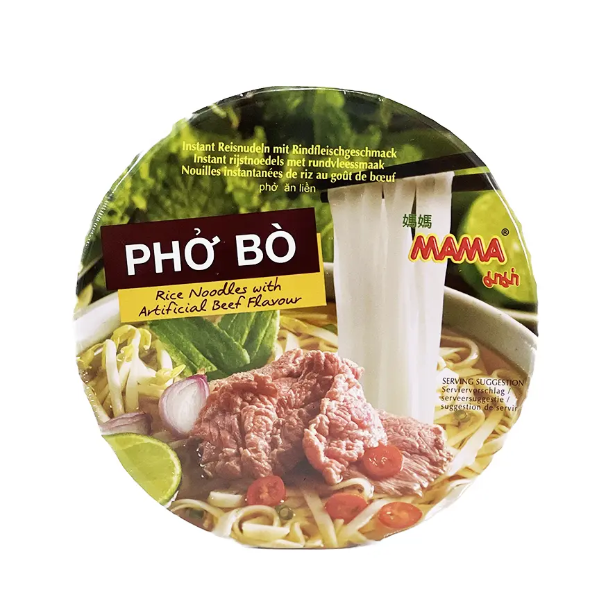 Snabbrisnudlar Bowl Beef Smak Pho Bo 65g Mama Thailand