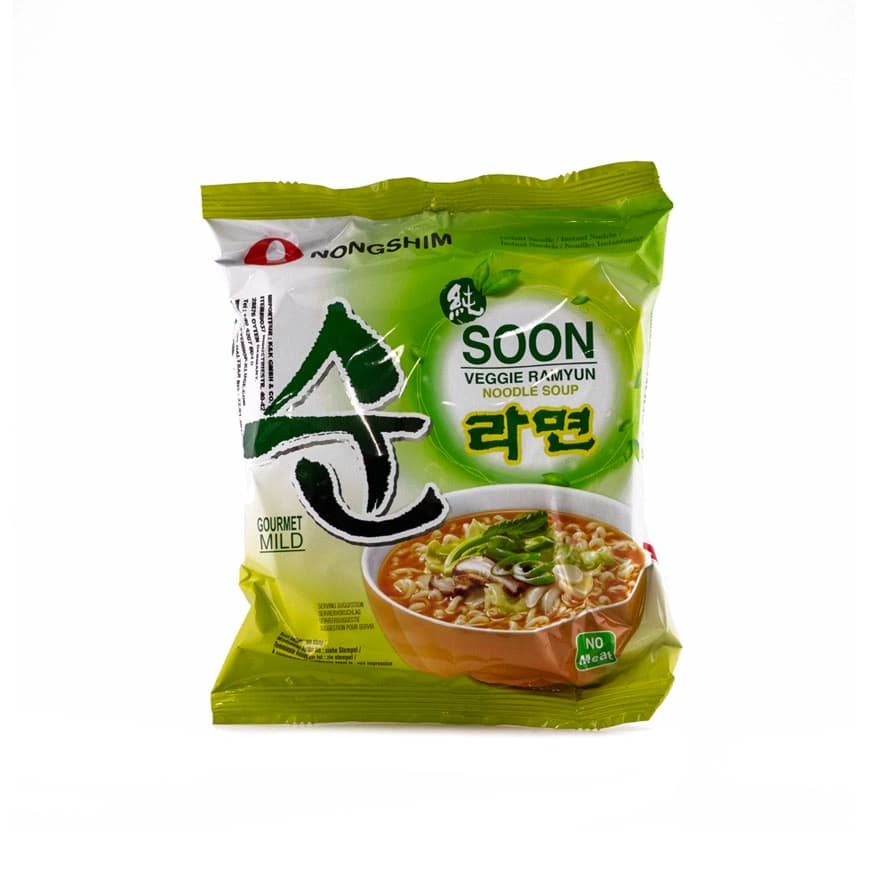 Snabbnudlar SOON Veggie Ramyun 112g Nongshim Korea