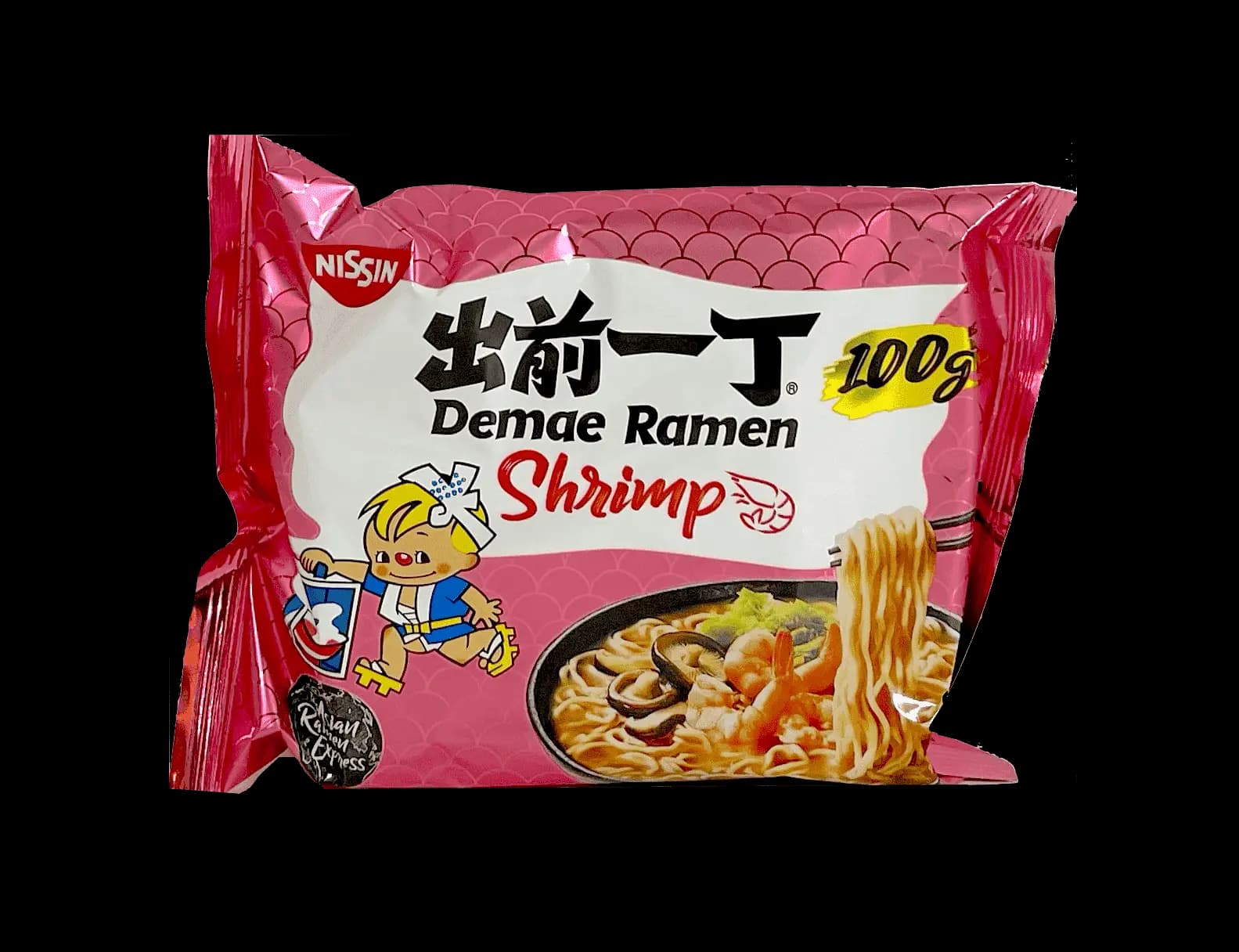 Snabbnudlar Räksmak 100g Nissin Japan