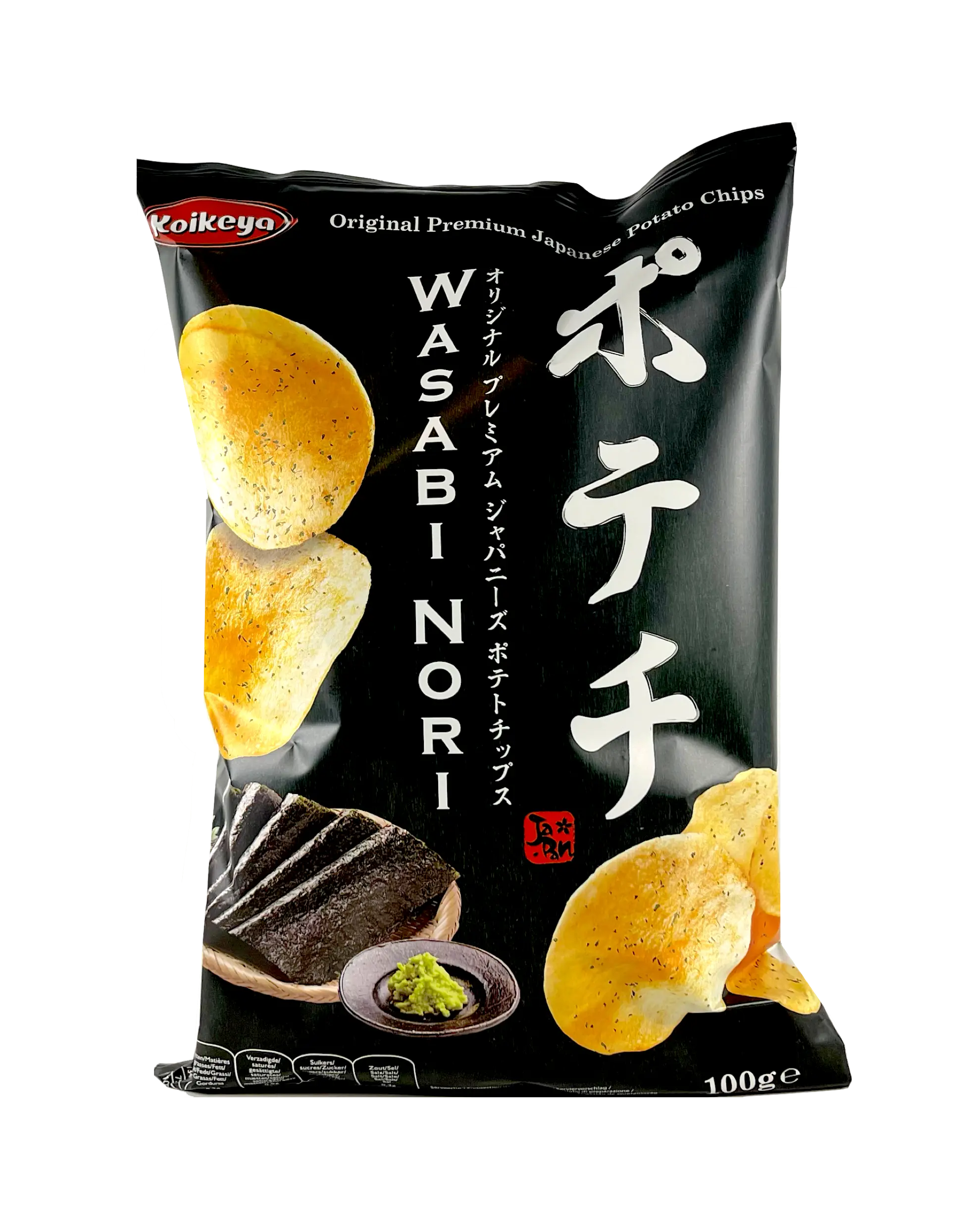 Potatischips Med Wasabi Nori Smak 100g Koikeya Japan