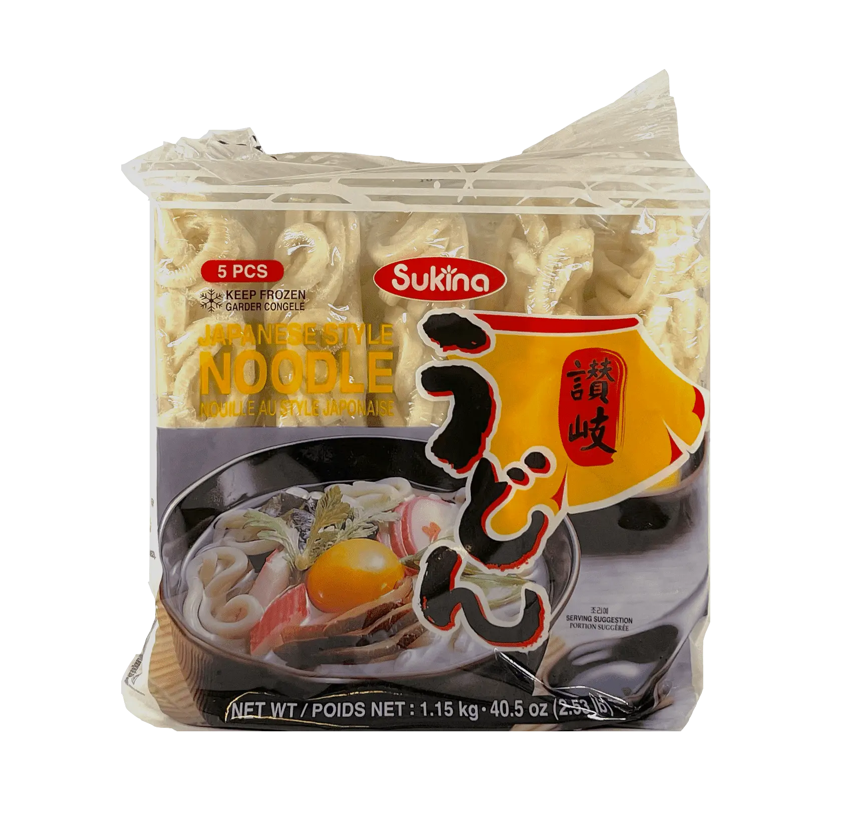 Udon Fryst 1,15kg (5pc) - Sukina Korean