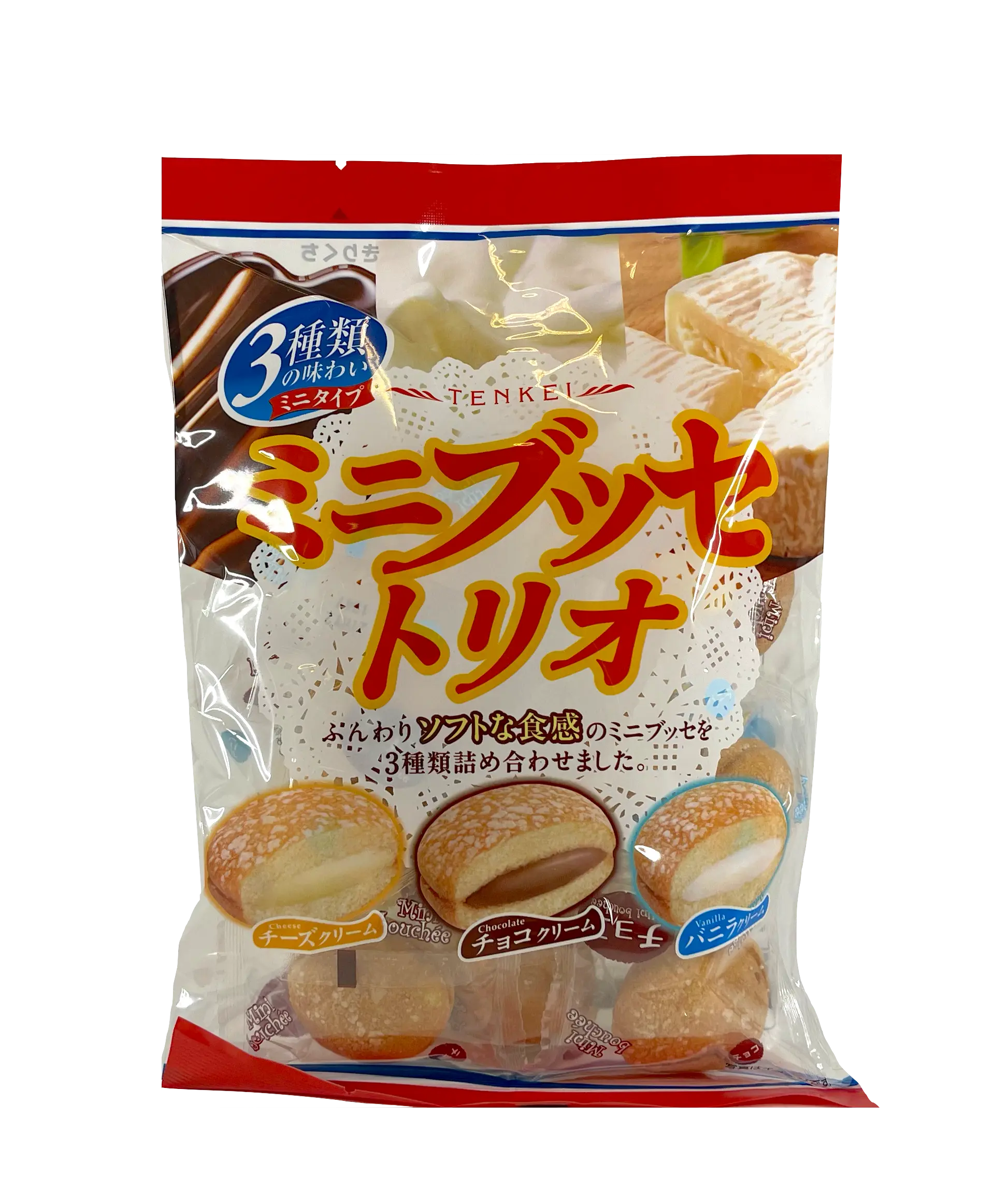 Japansk Söt Min Bouchee Trio 130g Tenkei Japan