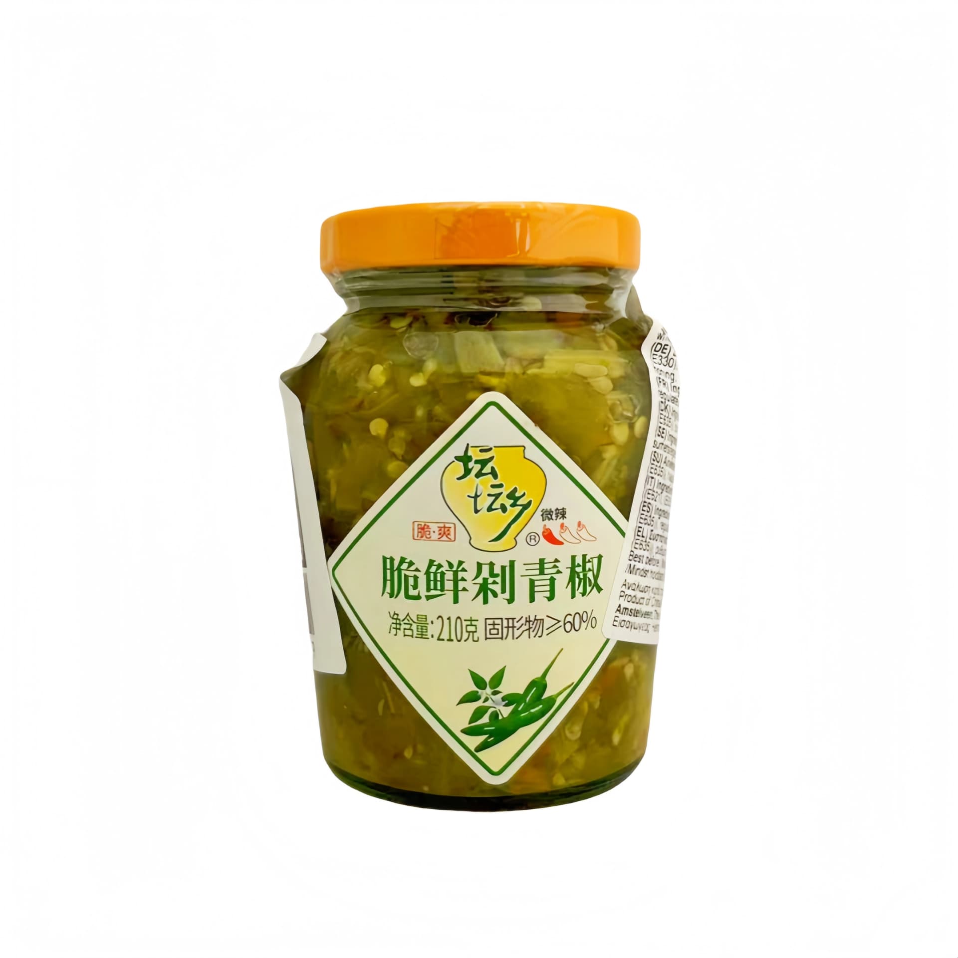 Hackad Gröna Chili (Duo Jiao) 210g - Tantanxiang Kina