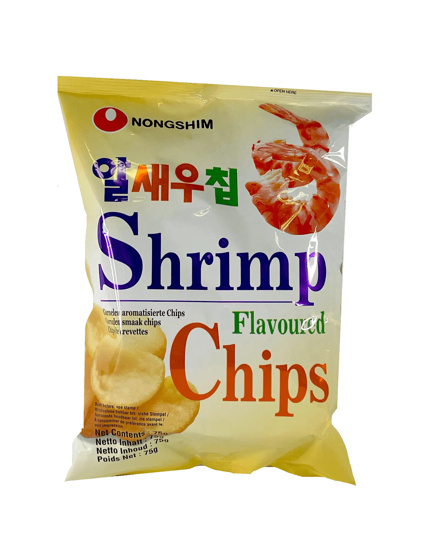 Snacks Räkchips 75g Nongshim Korea