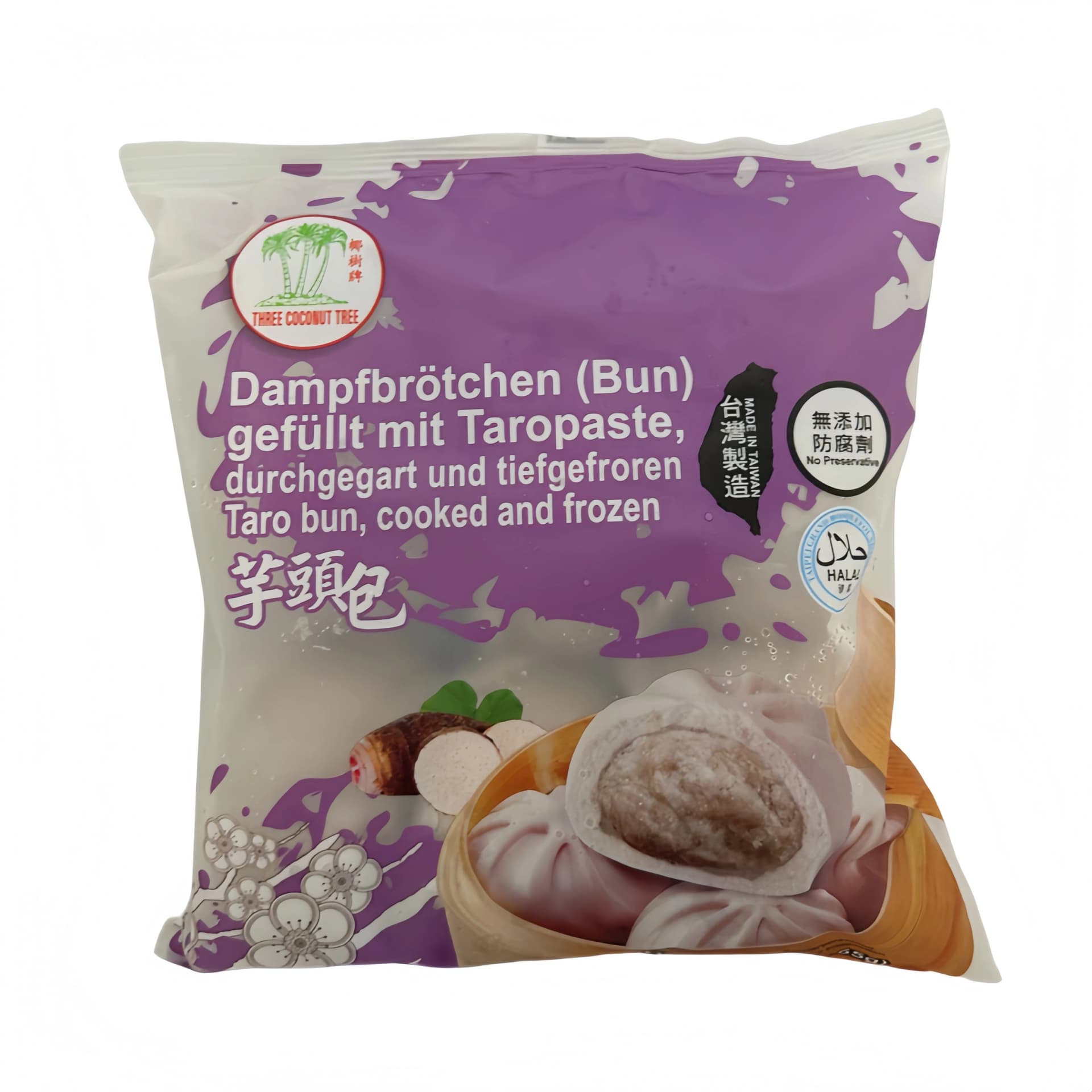 Ångat Bröd Med Taropasta Fryst 390g TCT Taiwan