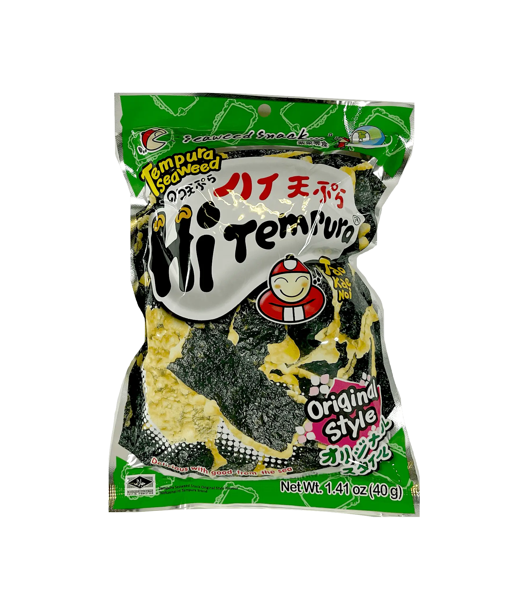 Snacks Sjögräs Tempura Original Smak 40g Taokaenoi Thailand