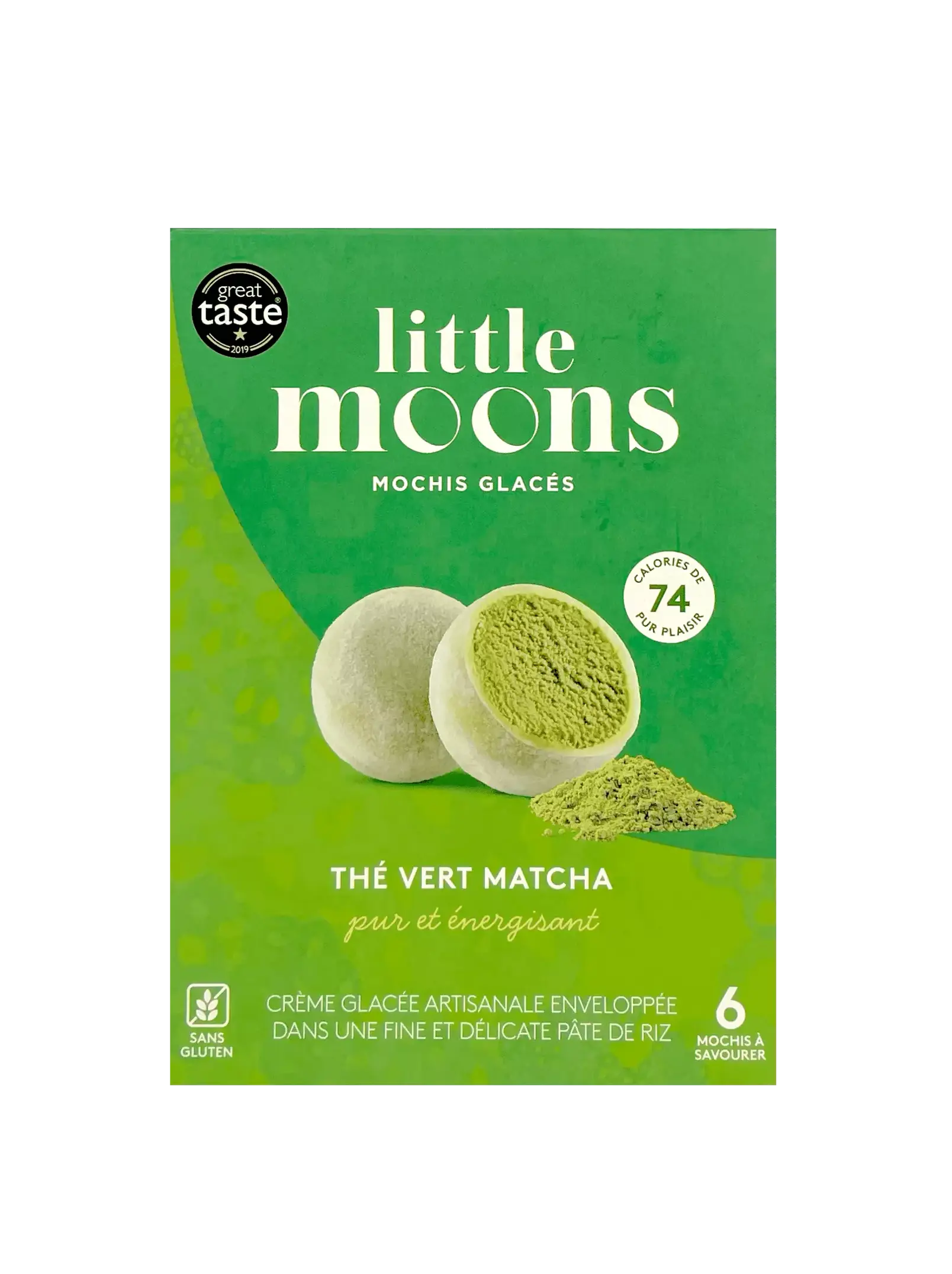Mochiglass Grön Te Smak Fryst 192g Little Moons Storbritannien