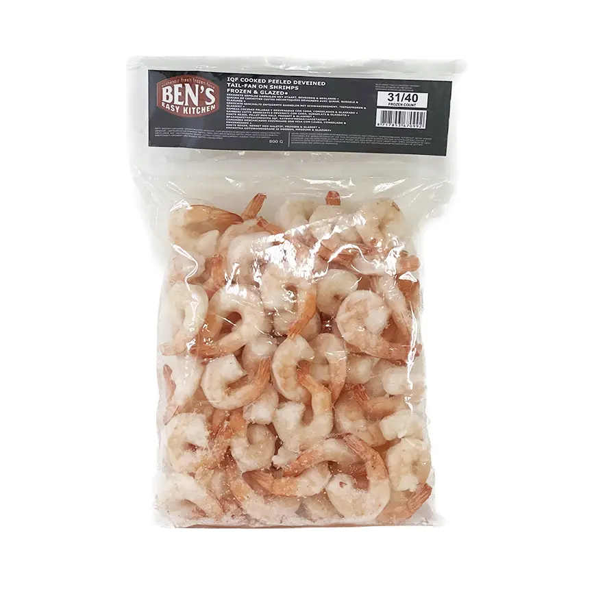 Kokta Räkor Utan Skal Fryst 31/40 800g/Förp Vietnam