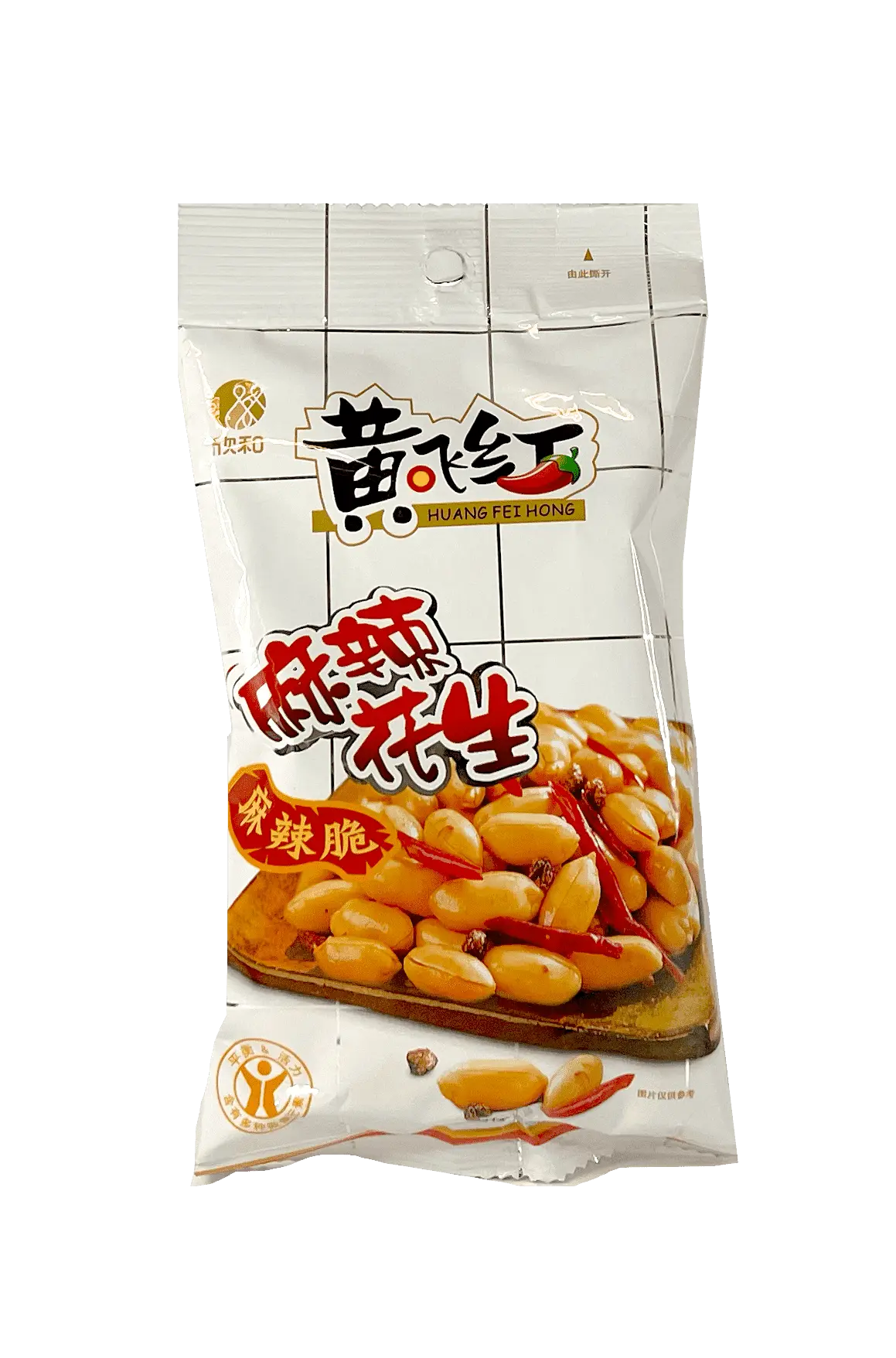 Snacks Kryddad Jordnötter Stark 70g Huang Fei Hong Kina