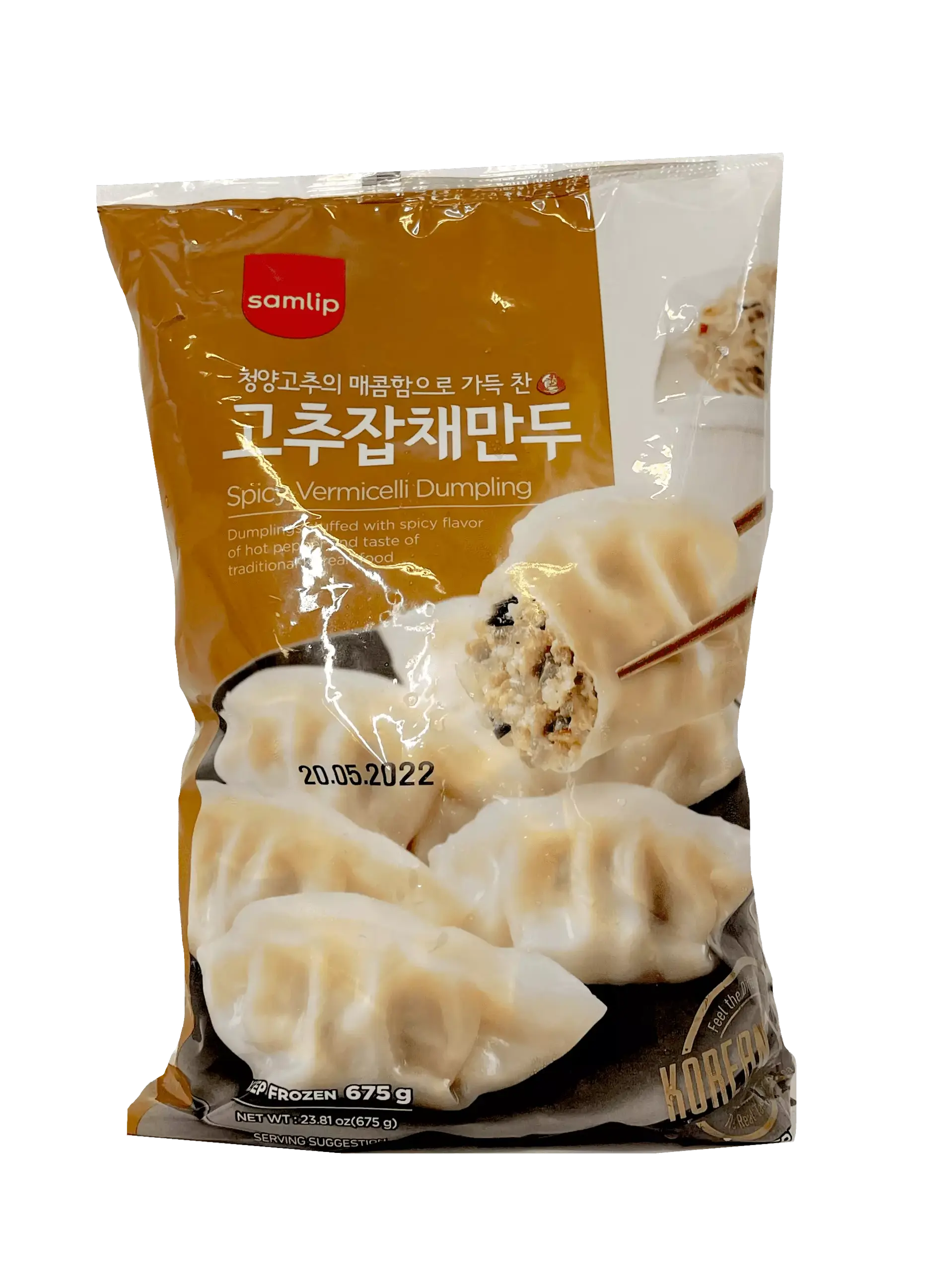 Dumpling Spicy/Glasnudlar Fryst 675g Samlip Korean