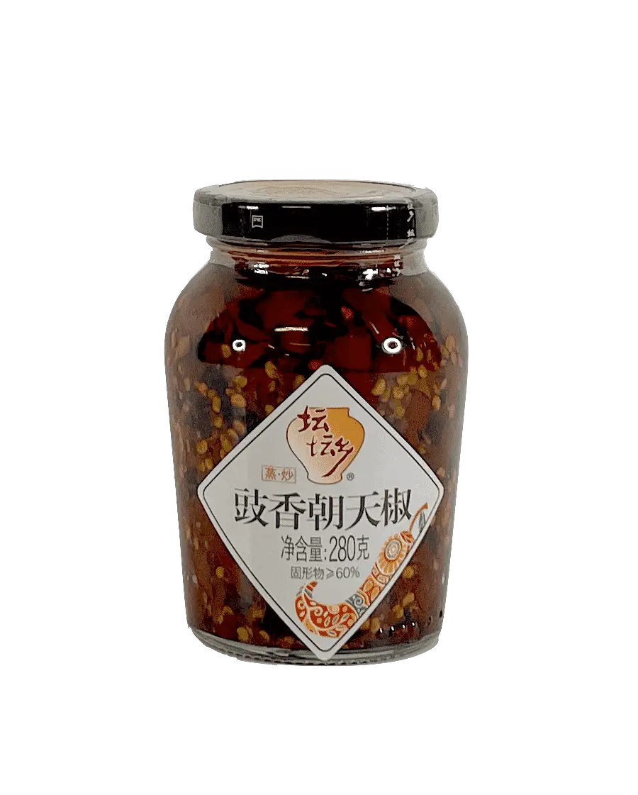 Hackad Chili (Duo Jiao) Med Fermenterade Sojabönor 280g - Tantanxiang Kina