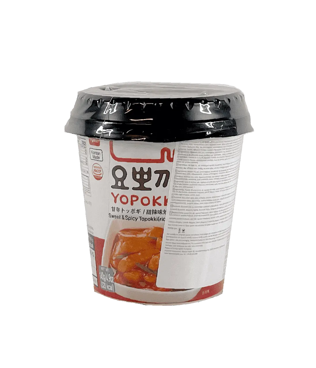 Riskaka Söt/Spicy Kopp 140g Yopokki Korea