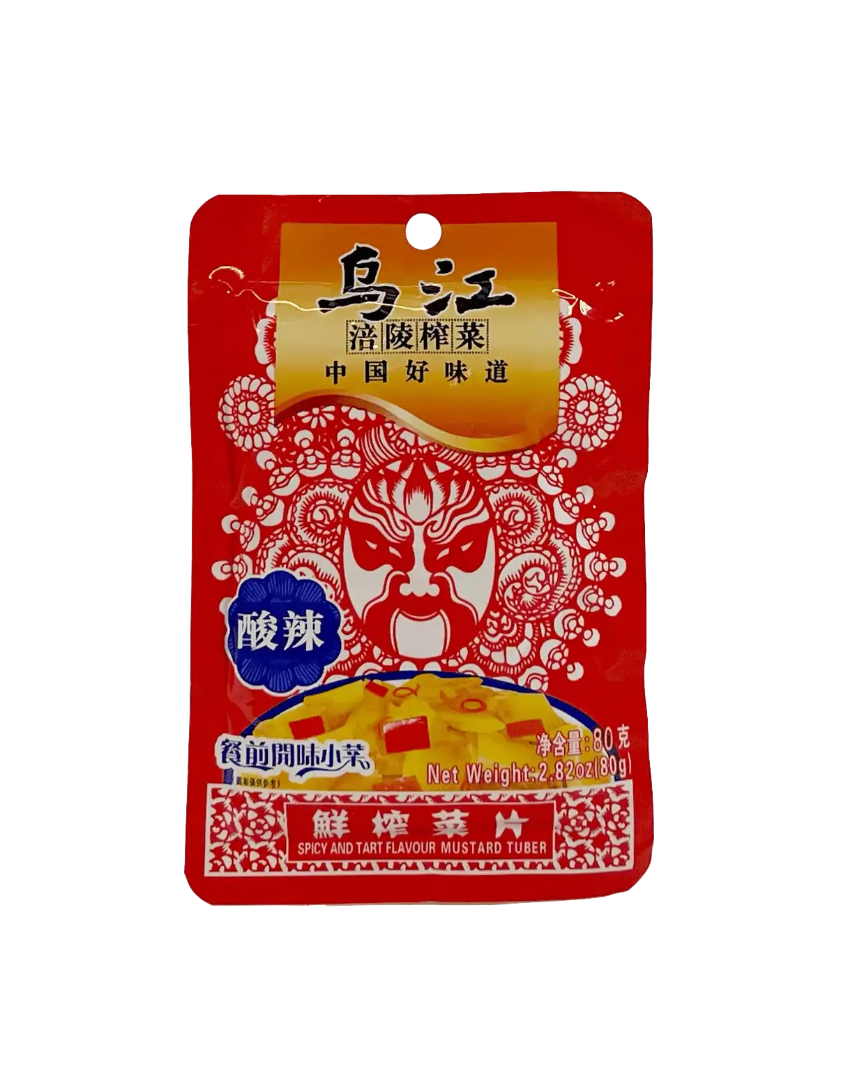 Konserverade Grönsaker Skivad 80g Suan La Wujiang Kina