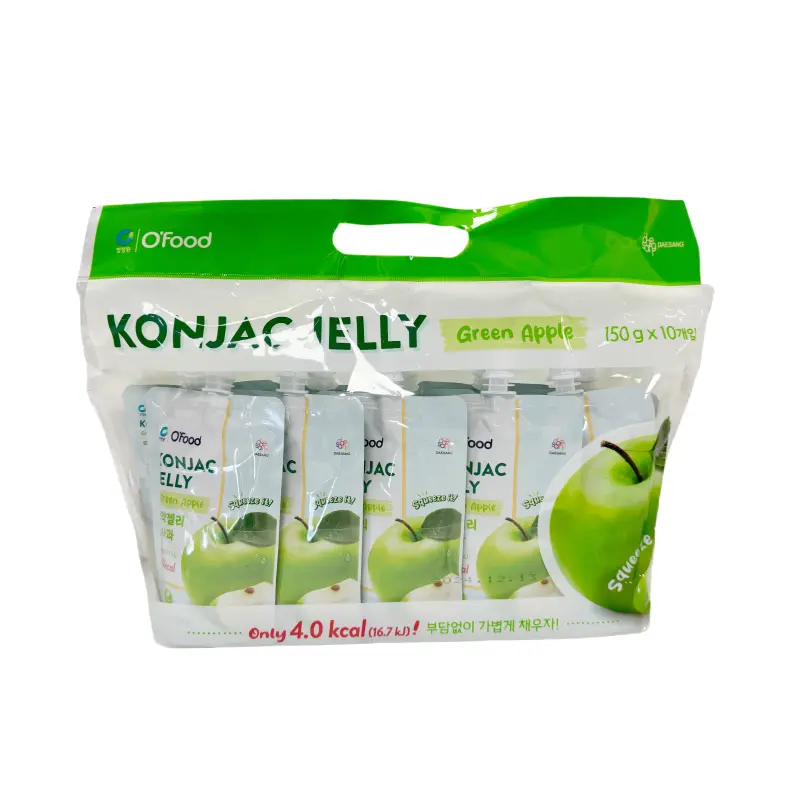Konjac Jelly Äpple Smak 10x150g/Förp CJW Korea