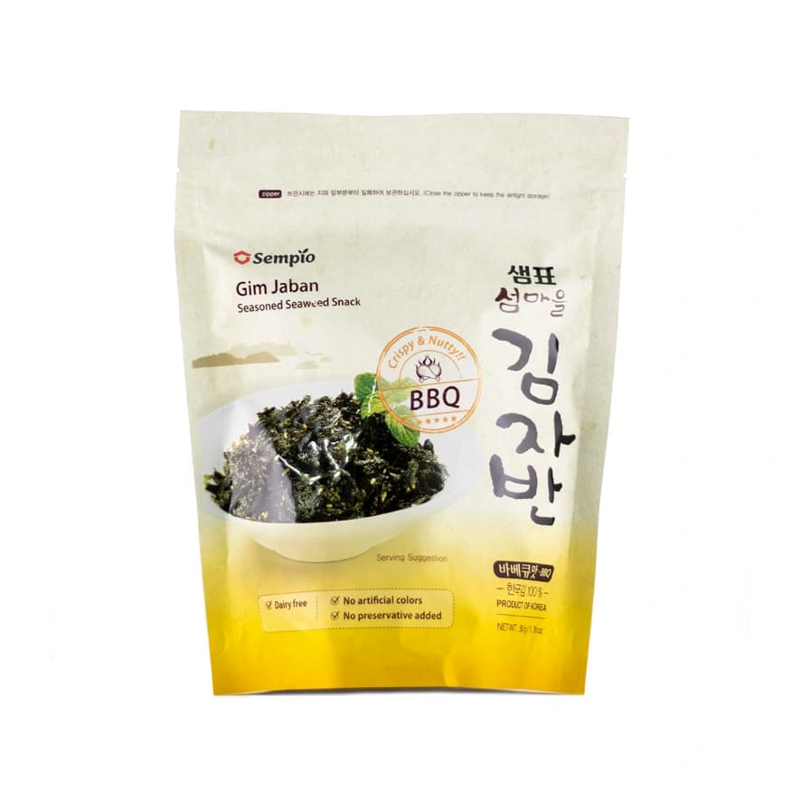 Krispigt Sjögräs BBQ smak 50g Sempio Korea