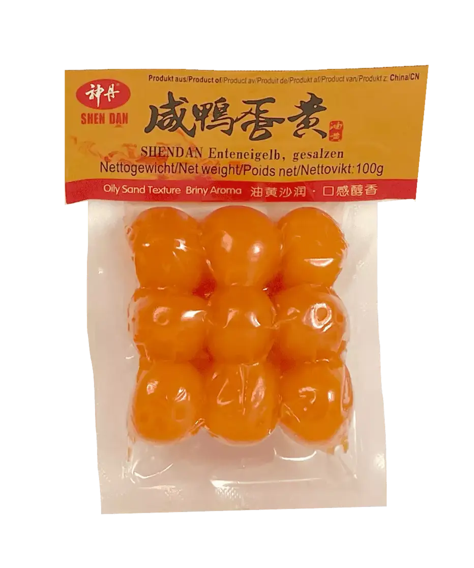 Saltad Anka Äggula Fryst 100g Shen Dan Kina