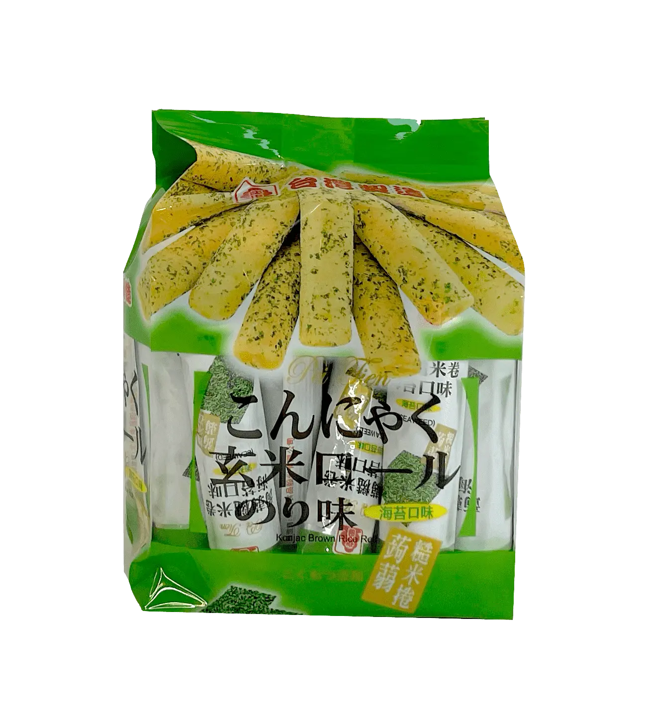 Snacks Brunt Risrullar Med Sjögrässmak 160g Pei Tien Taiwan