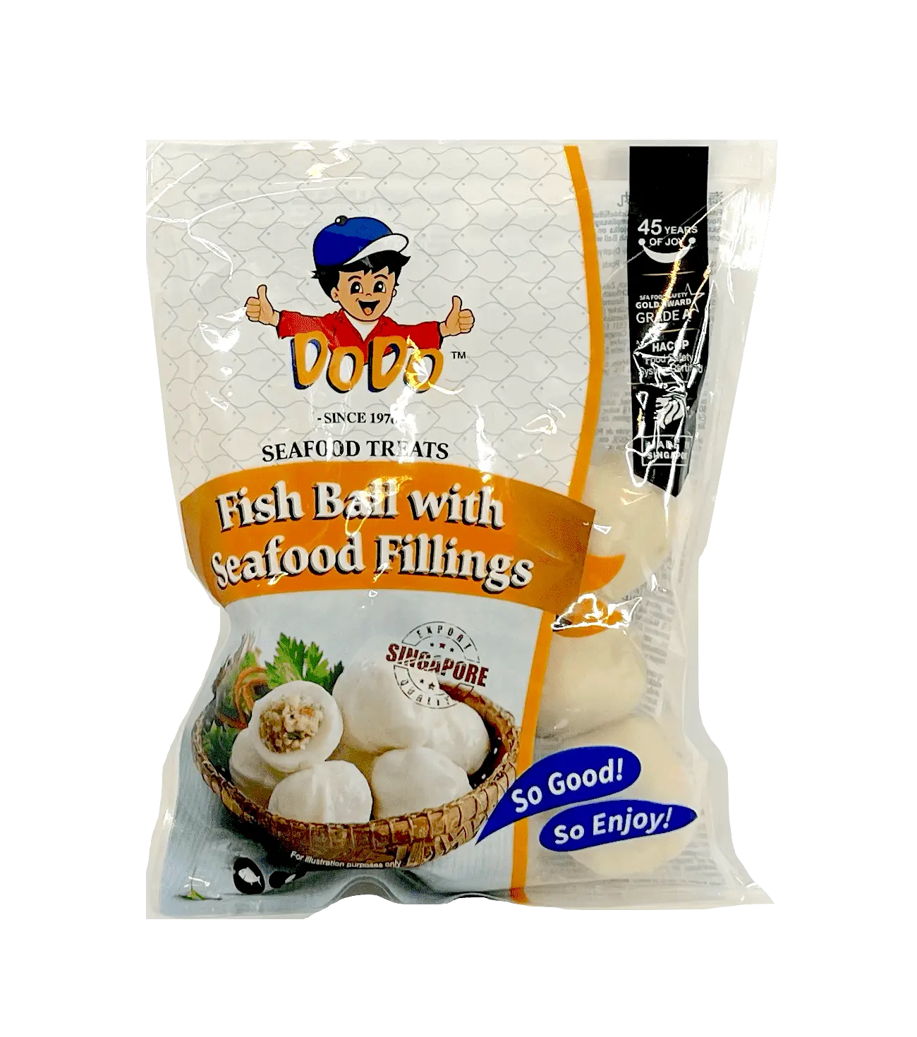 Fiskbollar Skaldjur Fyllning Fryst 200g Dodo Singapore