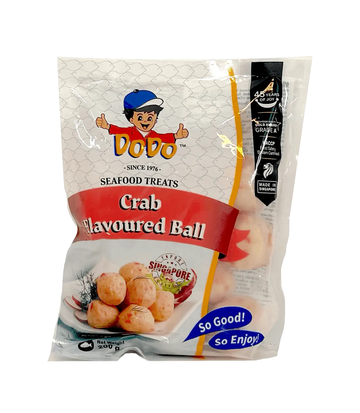 Fiskbollar Med Krabba Smaksatta Fryst 200g Dodo Singapore