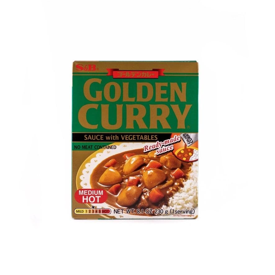 Currysås Grönsaker Mediumstark  Golden Curry  230g S&B Japan