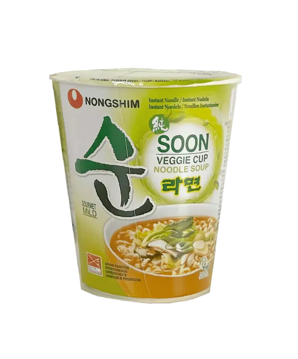 Snabbnudlar Cup Soon Veggie Smak 67g Nongshim Korea