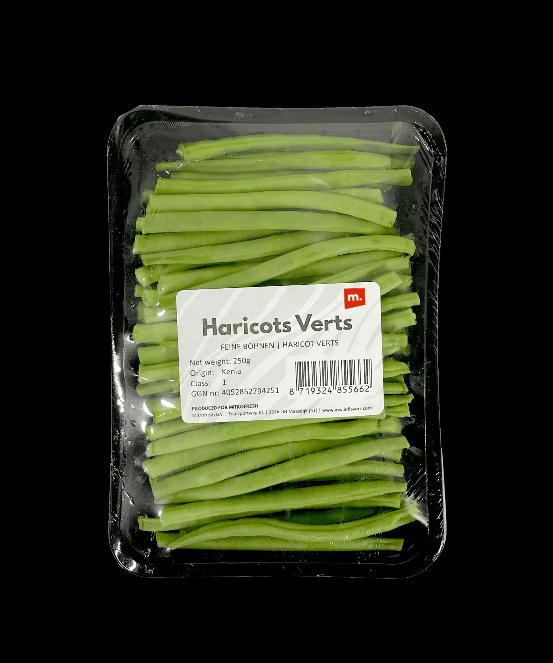 Haricots Verts Färsk 250g/Ask Nederländerna