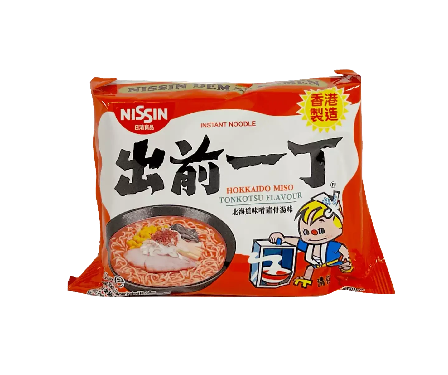 Snabbnudlar Ramen Med Hokkaido Miso Tonkotsu Smak 100g Nissin Hongkong