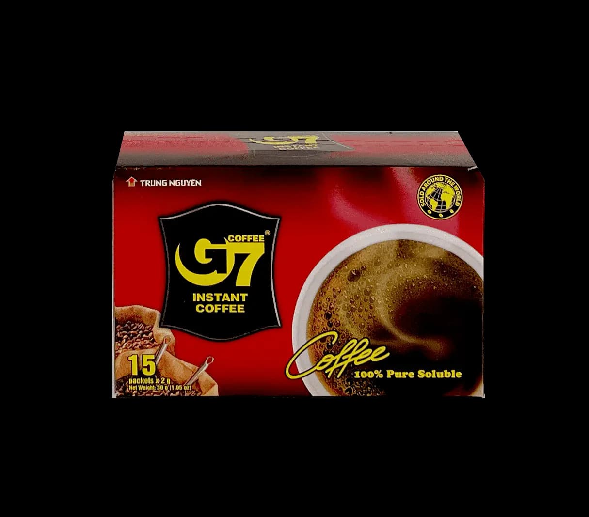 Snabb Kaffe G7 Pure Black 2gx15st/Ask Trung Nguyen Vietnam