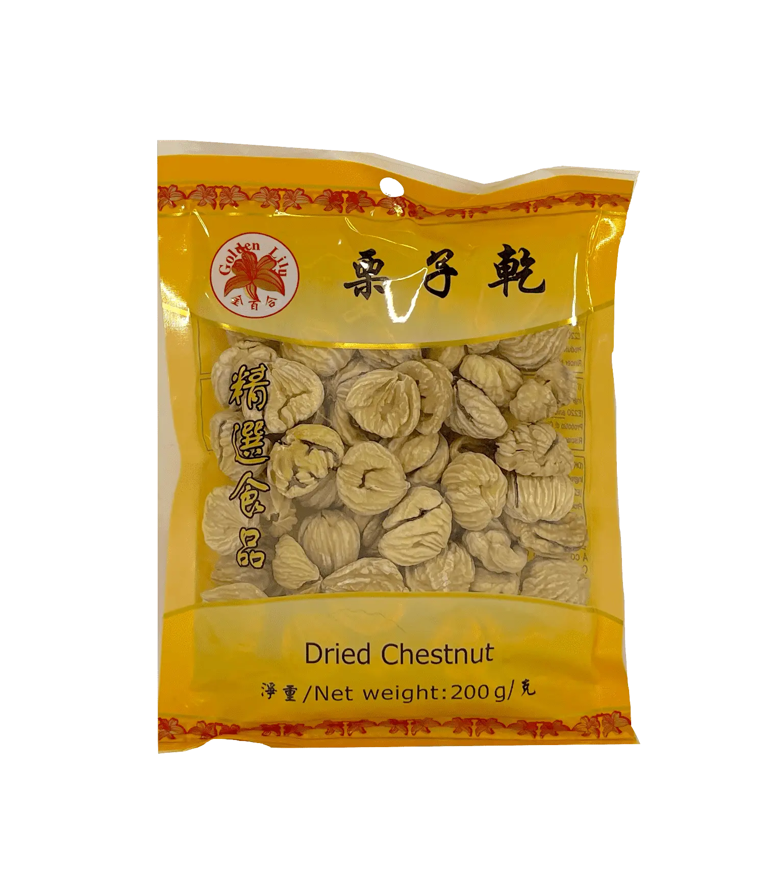 Torkade Kastanjer 200g Golden Lily Kina