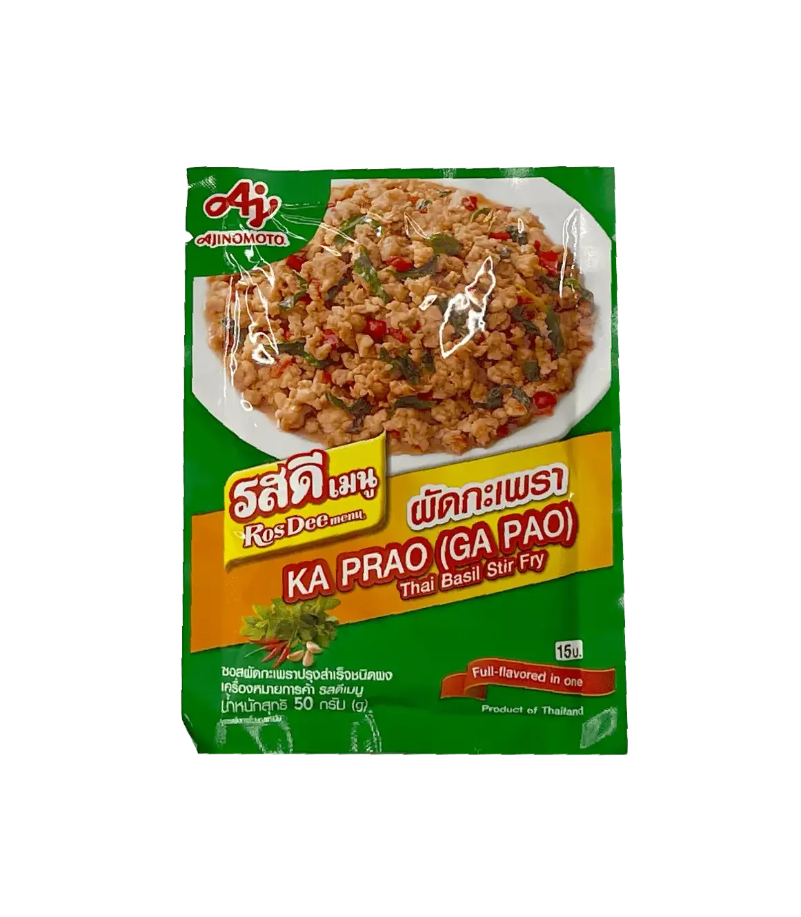 Thai Basil Stir Fry 50g RosDee Menu Ajinomoto Thailand