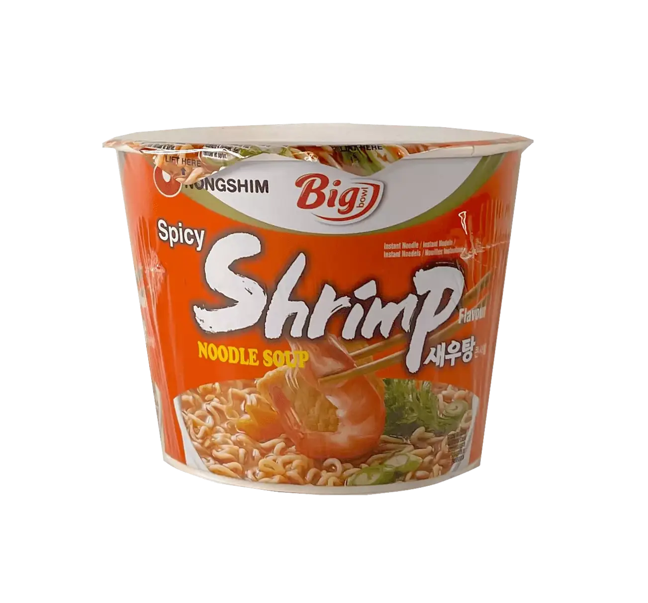 Snabbnudlar Bowl Räkor 115g Nongshim Korea