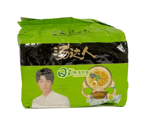 Snabbnudlar Med Japansk Fläsksmak 125gx5st/Förp Tang Da Ren Kina