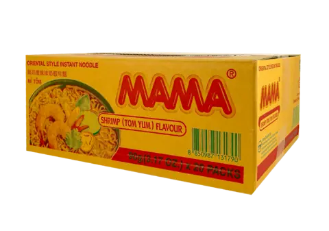 Snabbnudlar TomYum Räkbuljong 90gx20st/Låda Mama Thailand