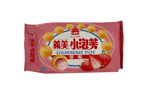 Jordgubbarspuffar 57g I MEI Taiwan