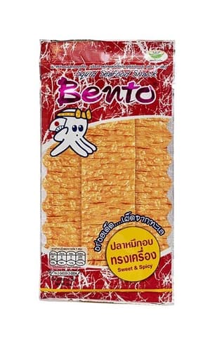 Snacks Bläckfisk Söt/Stark 20g Bento Thailand