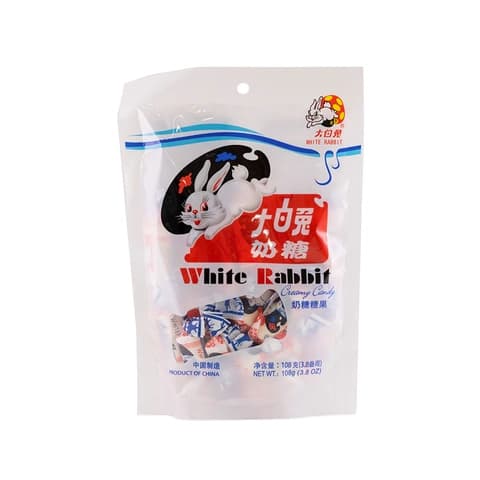 Godis Mjölk 108g White Rabbit Kina