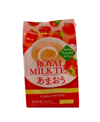 Snabb Royal Mjölk Te Med Jordgubb Smak 112g Royal Nitto Japan