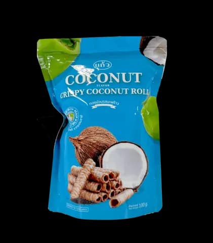 Krispiga Rullar Med Coconut Smak 100g Kaew Thailand