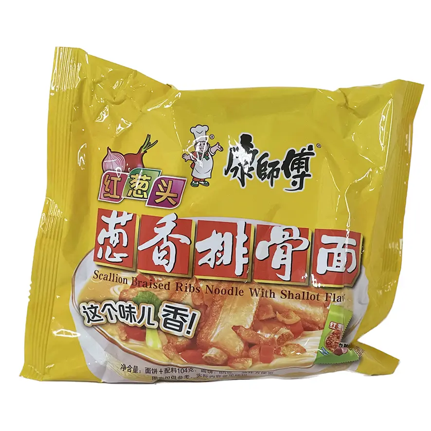 Snabbnudlar Ribs/Rödlök Smak 109g CXPGM KSF Kina