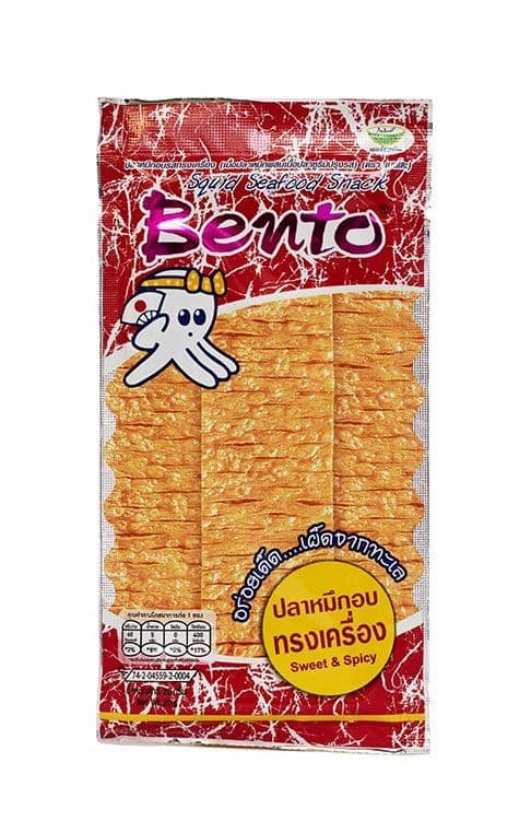 Snacks Bläckfisk Söt/Stark 20g Bento Thailand