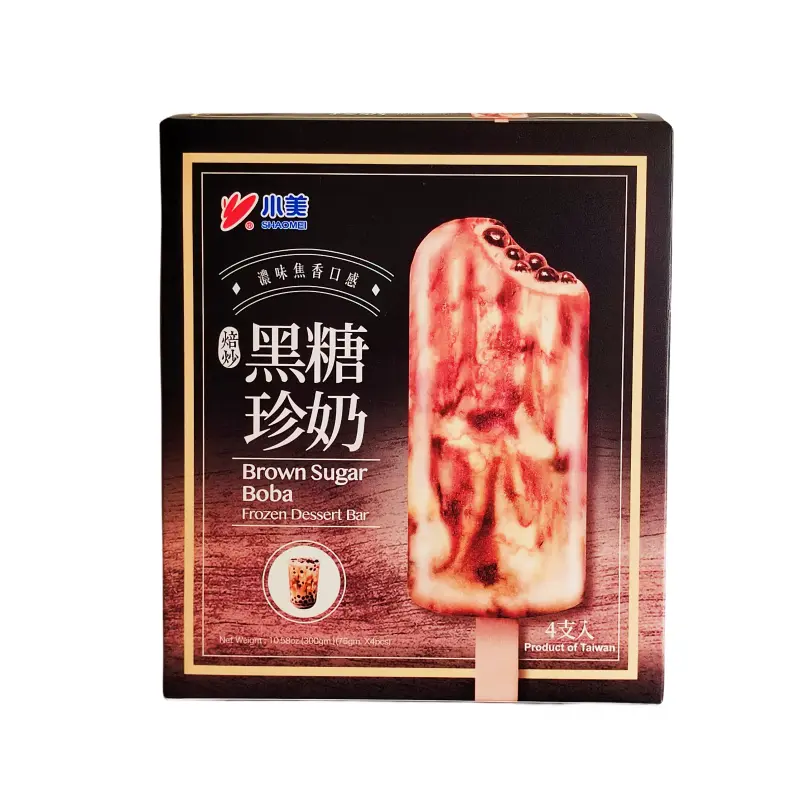 Glass Med Brunt Socker Smak Fryst 4X75g Xaio Mei Taiwan